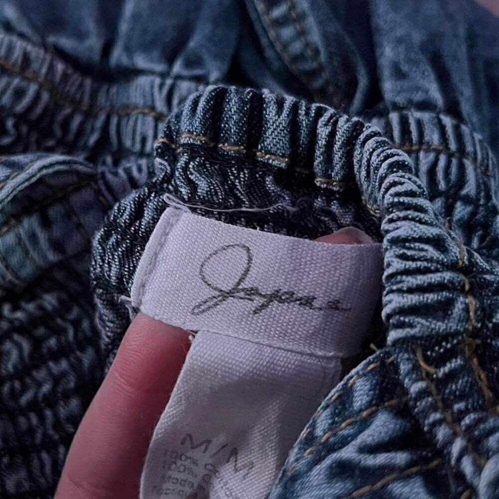 Japan / Overall denim looking mini dress with pockets 💙💙​​​​​​​​​​​ - Picture 7 of 7